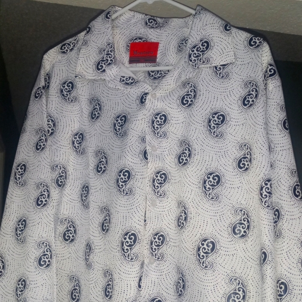 Montero Long Button Down Shirt - image 1